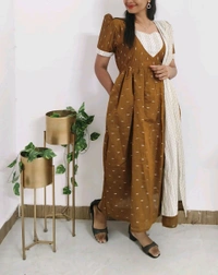 Mustard-Silk Feeding Wear - XXL