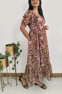 Safari-georgette kurti - Monarch, XXL