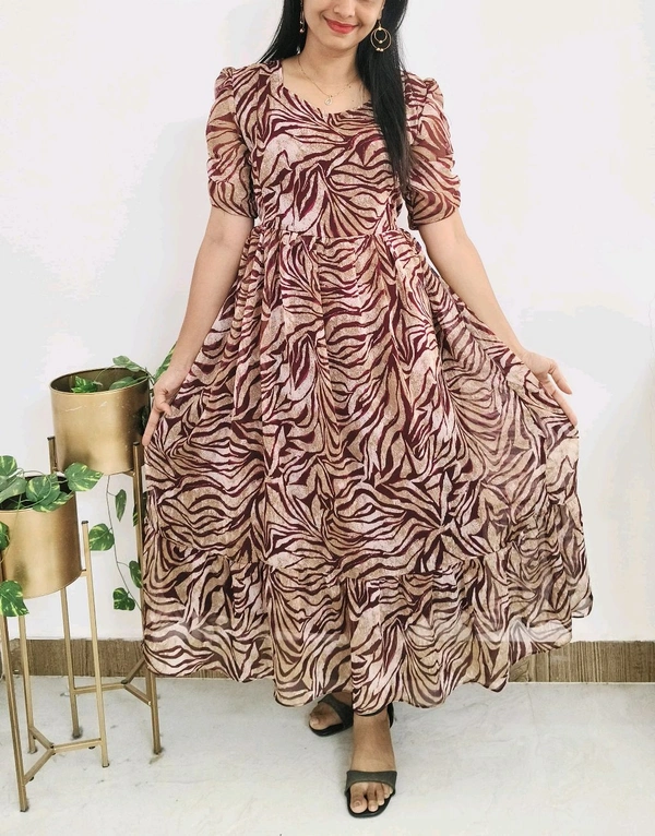 Safari-georgette kurti - Monarch, 3XL