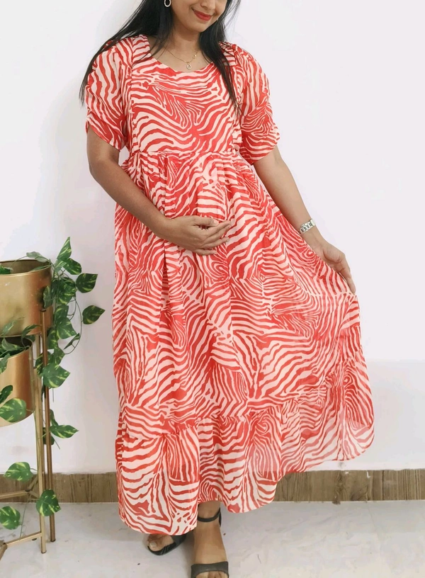 georgette Feeding kurti - Roman, XXL