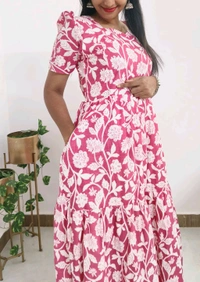 Pink-Feeding Kurti  - Mulberry, XXL