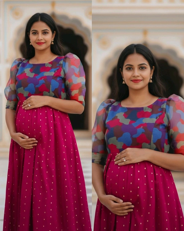 Organza+Silk Feeding Wear - M