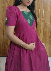 Pink-Cotton Feeding Kurti - L, Flirt