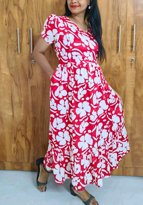 Pink Paradise -Feeding Kurti - Razzmatazz, XXL