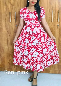 Pink Paradise -Feeding Kurti - Razzmatazz, XXL