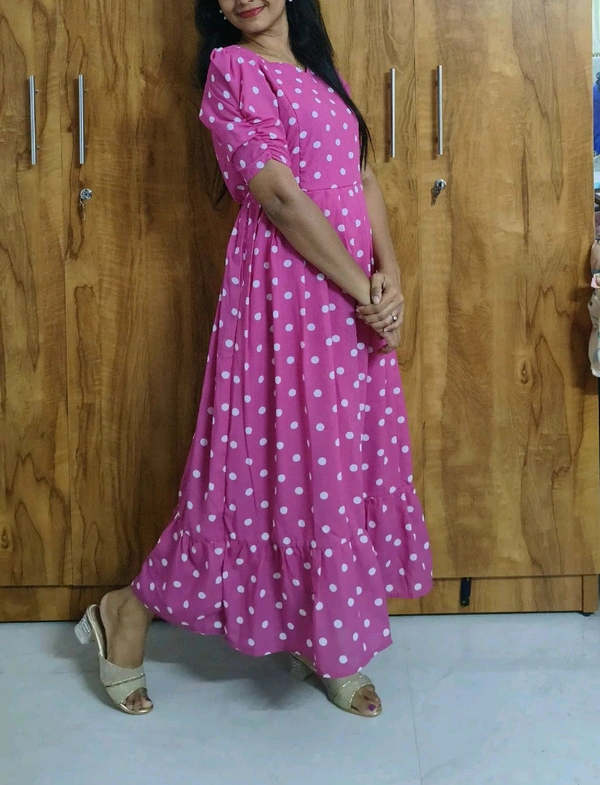 Pink Georgette feeding maxi - XL