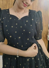 Black Star -Georgette Feeding Maxi - XL