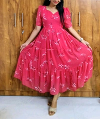 Floral Georgette feeding maxi - M