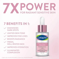 Cetaphil Bright Healthy Radiance Brightening 30ml Glow Serum | GentleBright Technology' with Antioxidant C and Advanced Peptide Removes Darkness & Dullness