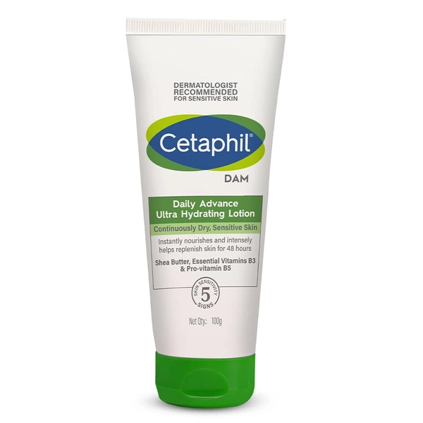 Cetaphil DAM Daily Advance Ultra Hydrating Lotion 100g| For Continously Dry and Sensitive Skin