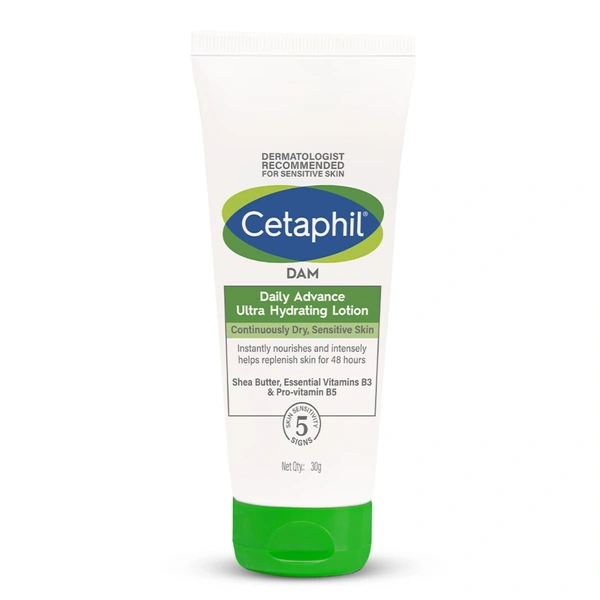 Cetaphil DAM Daily Advance Ultra Hydrating Lotion 30g| For Continously Dry and Sensitive Skin