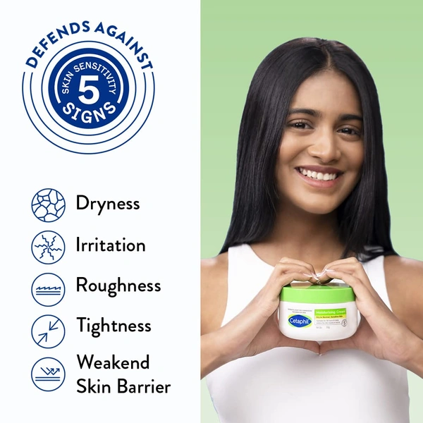 Cetaphil Moisturizing Cream, Dry to Normal, Sensitive Skin, 250 g | Non-greasy, fast-absorbing formula