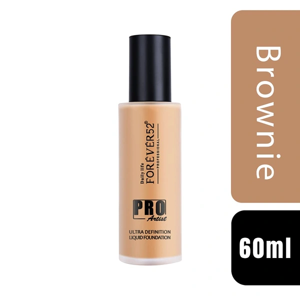 Forever52 Daily Life Pro Artist Ultra Definition Liquid Foundation Brownie-12 60ml | Professional Matte Waterproof Foundation | Full Coverage, Lightweight & Smooth Finish