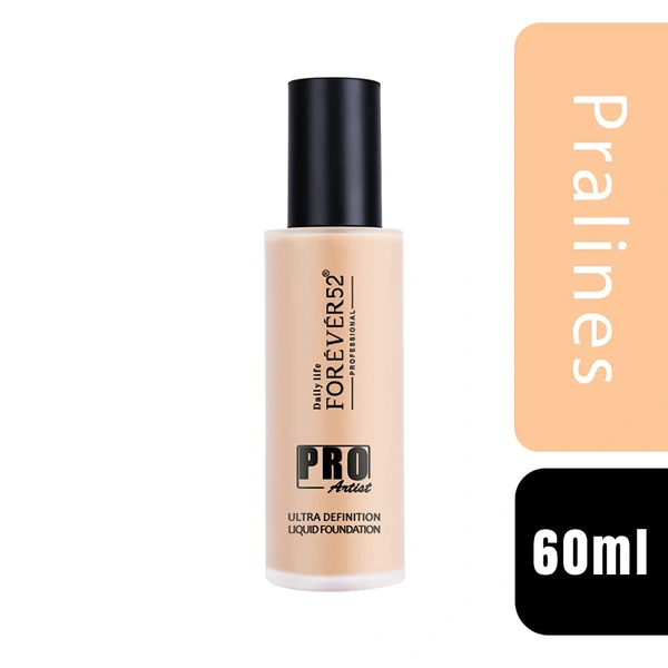Forever52 Daily Life Pro Artist Ultra Definition Liquid Foundation Pralines-05 60ml | Professional Waterproof Foundation | Full Coverage, Lightweight & Long-Lasting Matte Finish