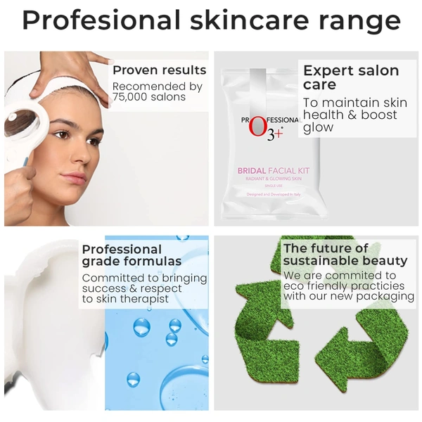 O3+ Professional Bridal Facial Kit 120g | Bridal Glow Facial Treatment for Radiant Skin | Salon Facial