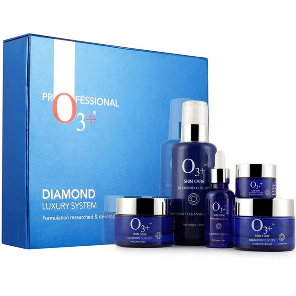O3+ Professional Diamond Facial Kit | Bridal Glow & Anti-Ageing Treatment | Radiance & Brightening | For All Skin Types