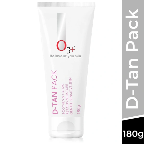 O3+ Professional D-Tan Pack 180g | Professional Tan Removal Face Pack for Bright & Clear Skin