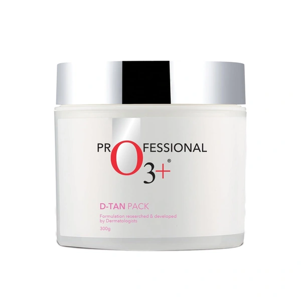 O3+ Professional D-Tan Pack 300g | Tan Removal Face Pack with Mint & Eucalyptus | Brightening & Deep Nourishment