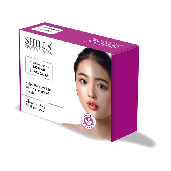 SHILLS PROFESSIONAL Facial Kit | Complete Skincare Solution for Cleansing, Exfoliating, Brightening & Hydrating | Korea Glass Facial Kit for Instant Spa Glow at Home