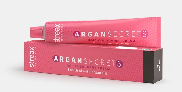 Streax Argan Secrets 5.35 Light Golden Mahogany Brown Hair Color 60g | Ammonia-Free Hair Color | Vibrant Shine & Complete Grey Coverage