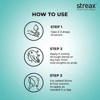 Streax Professional Vitariche Gloss Hair Serum 200ml | Professional Hair Serum for Frizz Control & Instant Shine | Smooth, Silky & Salon Finish Hair