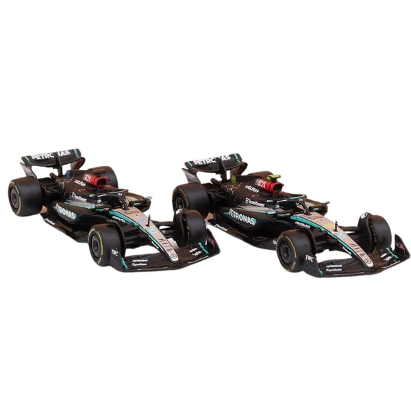 Burago 2024 Mercedes-AMG W15 set of 2 cars Burago Formula 1 Licensed Diecast Car | 1:43 Scale Model