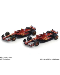 Burago 2024 Original Ferrari SF-24 Set of 2 Cars| Burago | Formula 1 Licensed Diecast Car 1:43 Scale Model Car