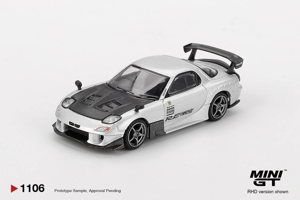Mazda RX-7 RE-Amemiya Silver Metallic - Scale 1/64 MGT01106