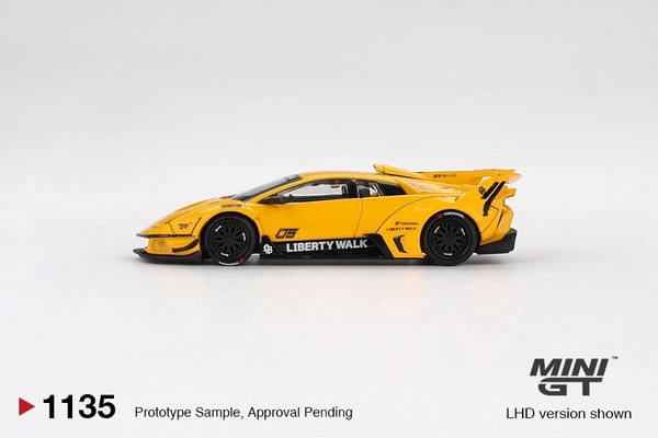 Lamborghini LB-Silhouette WORKS MURCIELAGO GT Evo Yellow - Scale 1/64 MGT01135