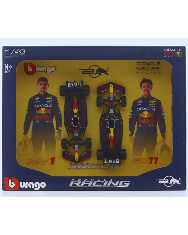 Burago 2024 Oracle Red Bull RB20 set of 2 cars | Burago | Formula 1 Licensed Diecast 1:43 Scale Model Car