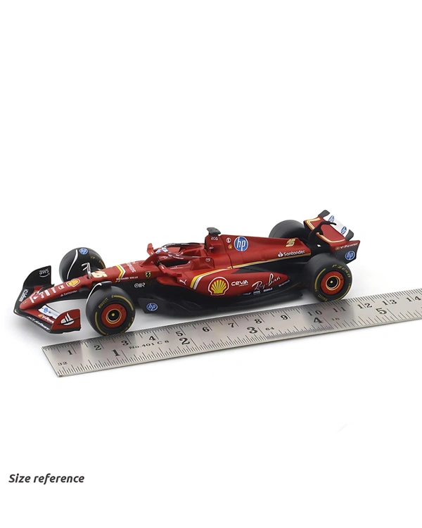 Burago 2024 Original Ferrari SF-24 Set of 2 Cars| Burago | Formula 1 Licensed Diecast Car 1:43 Scale Model Car