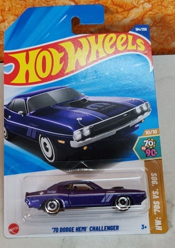 HOTWHEELS Hot Wheels 1:64 Scale | '70 DODGE HEMI CHALLENGER | HW: 70S VS 90S | PURPLE | 10/10 | 164/250