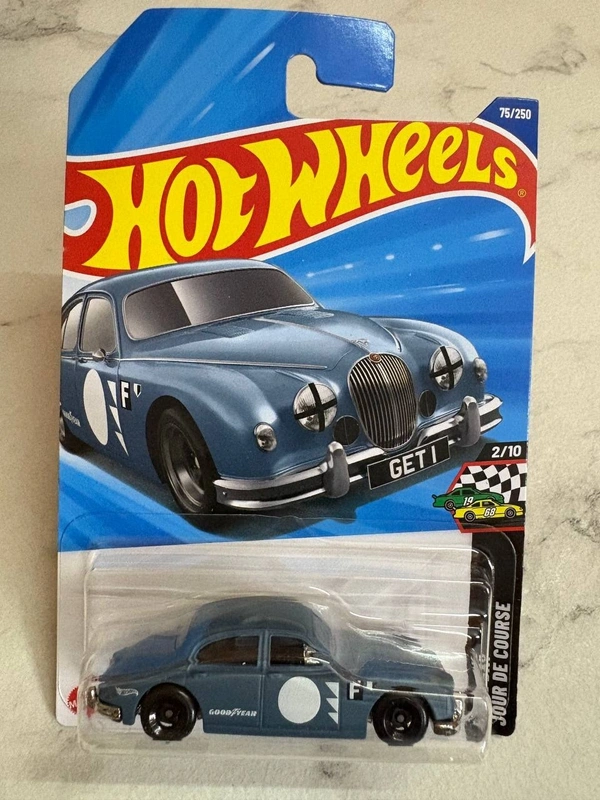 Hot Wheels 1:64 Scale | JAGUAR MK1 | Race Day | Blue Grey | Case M | 75/250