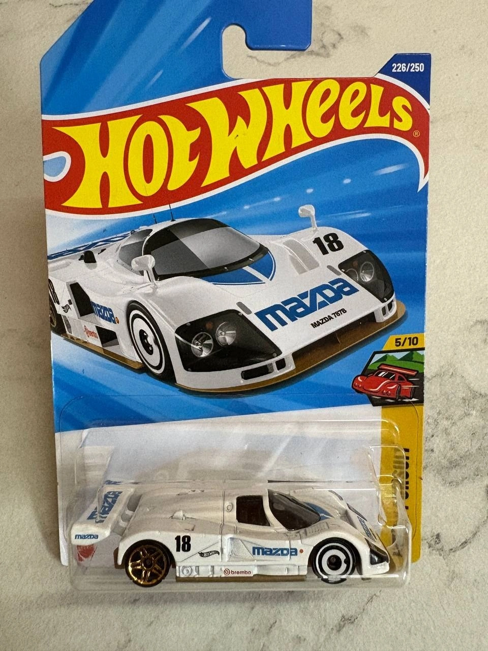 Hot Wheels 1:64 Scale | MAZDA 787B | Peak Pursuit | White | Case M