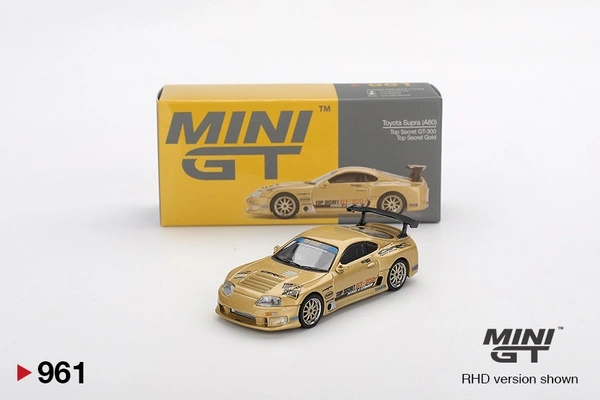 トヨタ スープラ TOP SECRET 2026限定 GTR mini gt MINI GT #961: Toyota Supra (A80) Top Secret GT-300 Top Secret Gold