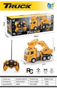Remote Control RC Truck Excavator Constuction Truck with Working Head Light Construction Truck Toy