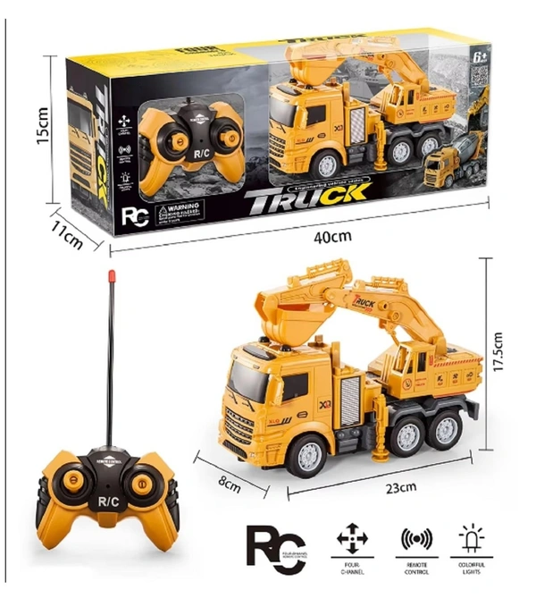 Remote Control RC Truck Excavator Constuction Truck with Working Head Light Construction Truck Toy