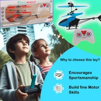 EXCEED HELICOPTER |Remote Control Helicopter for 6 + Years Boys Indoor and Outdoor| Palm Sensing Helicopter with led Lights