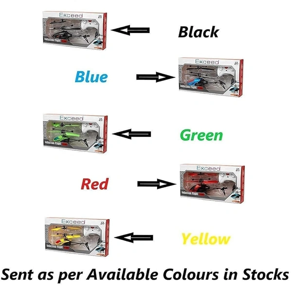 EXCEED HELICOPTER |Remote Control Helicopter for 6 + Years Boys Indoor and Outdoor| Palm Sensing Helicopter with led Lights