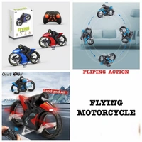 FLYING MOTORCYCLE toys for kids with Remote Control. 2 in 1 bike toys for kids