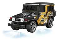 Mini Die-Cast RC JEEP 1:64 Scale | High-Speed Desktop Remote Control Car with LED Headlights | 2.4GHz Mini Controller, 15m Range, Type-C Charging