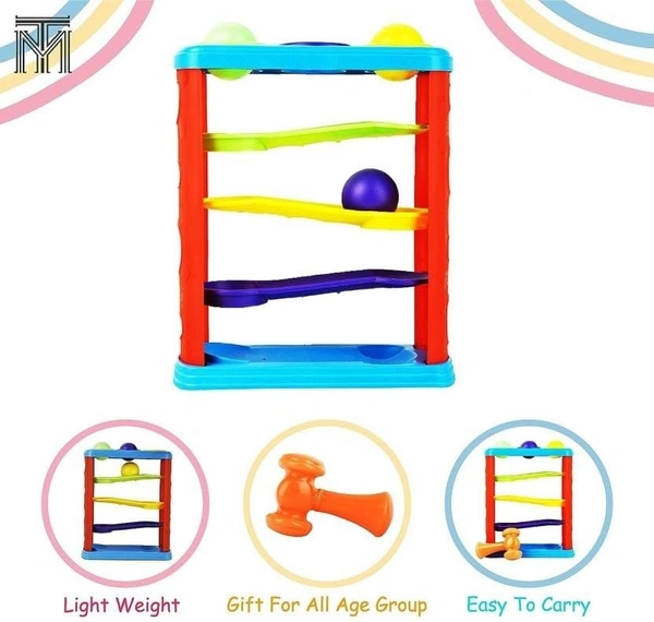 Hammer Ball Hit The Ball, Hammering & Pounding Toys for Kids, Multicolor