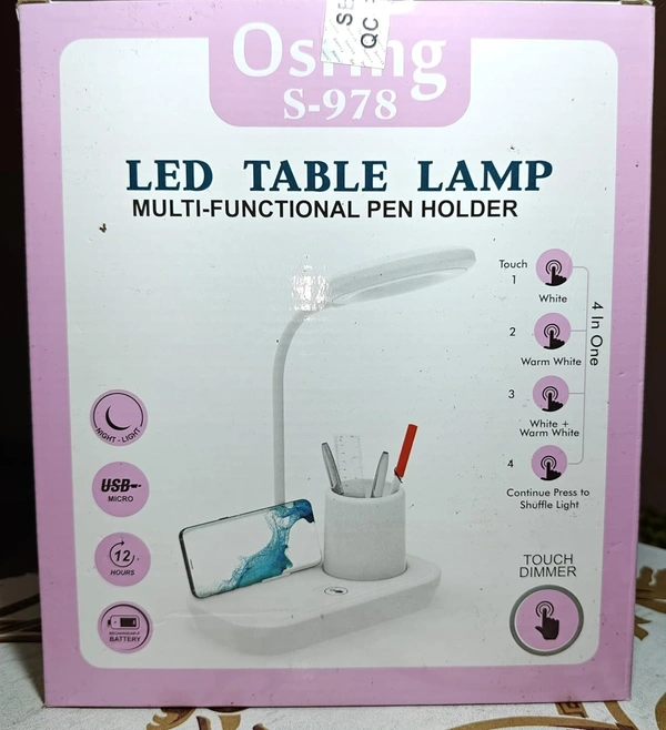 LED Study Table lamp with USB Input Function