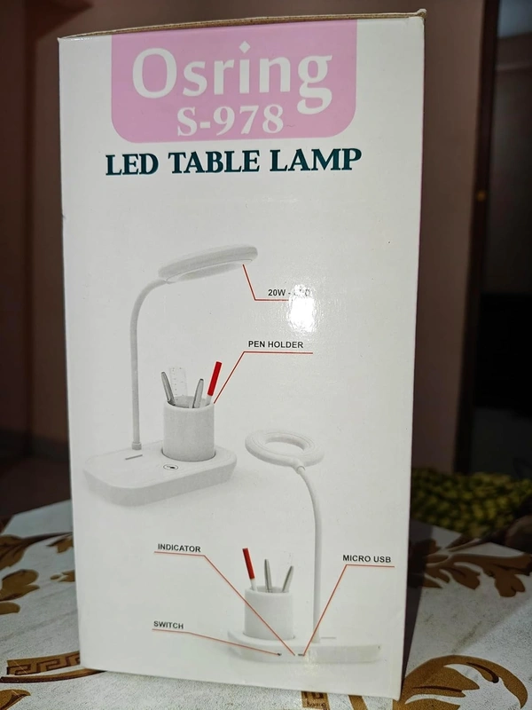 LED Study Table lamp with USB Input Function