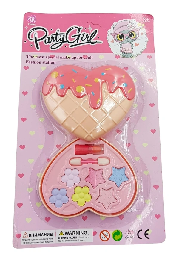 Pretend Makeup for Girls | Cosmetics Kits with Foldable Heart Case