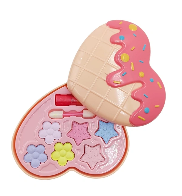 Pretend Makeup for Girls | Cosmetics Kits with Foldable Heart Case