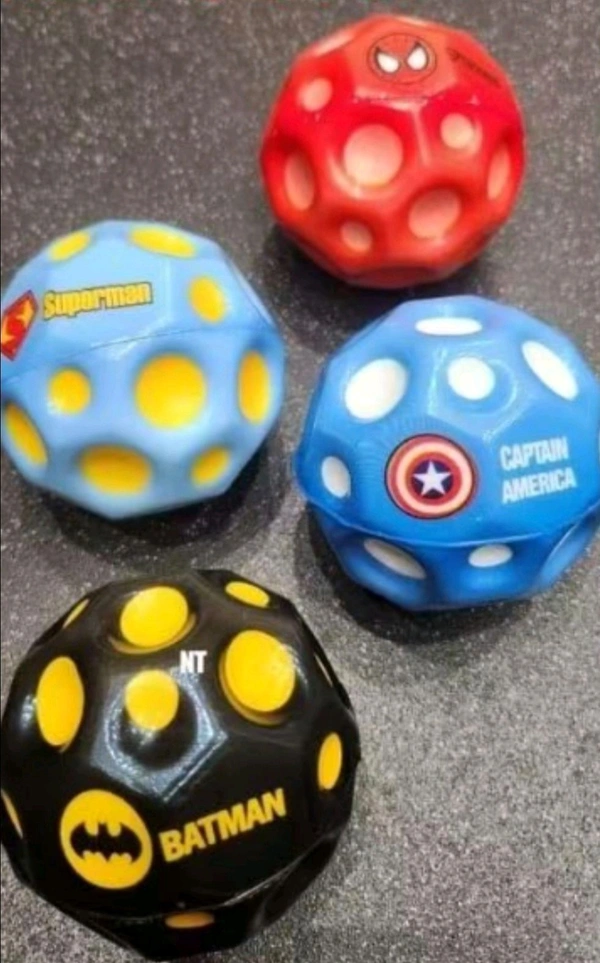 Super High Bouncing Ball, Super Hot Moon Ball and Space Balls for Kids and Adults,Improve Hand-Eye Coordination Bubble Ball Space Galaxy Bouncy Ball Easy to Grip (Multicolor, 2 Pack)