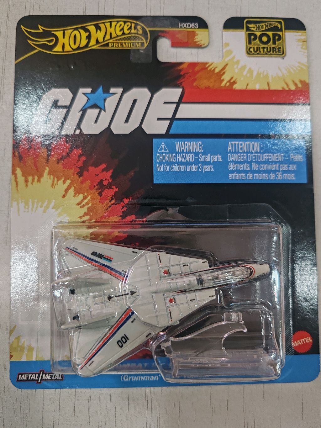 Hotwheels Premium | G.I.JOE| COMBAT JET SKYSTRIKER| Grumman* F-14