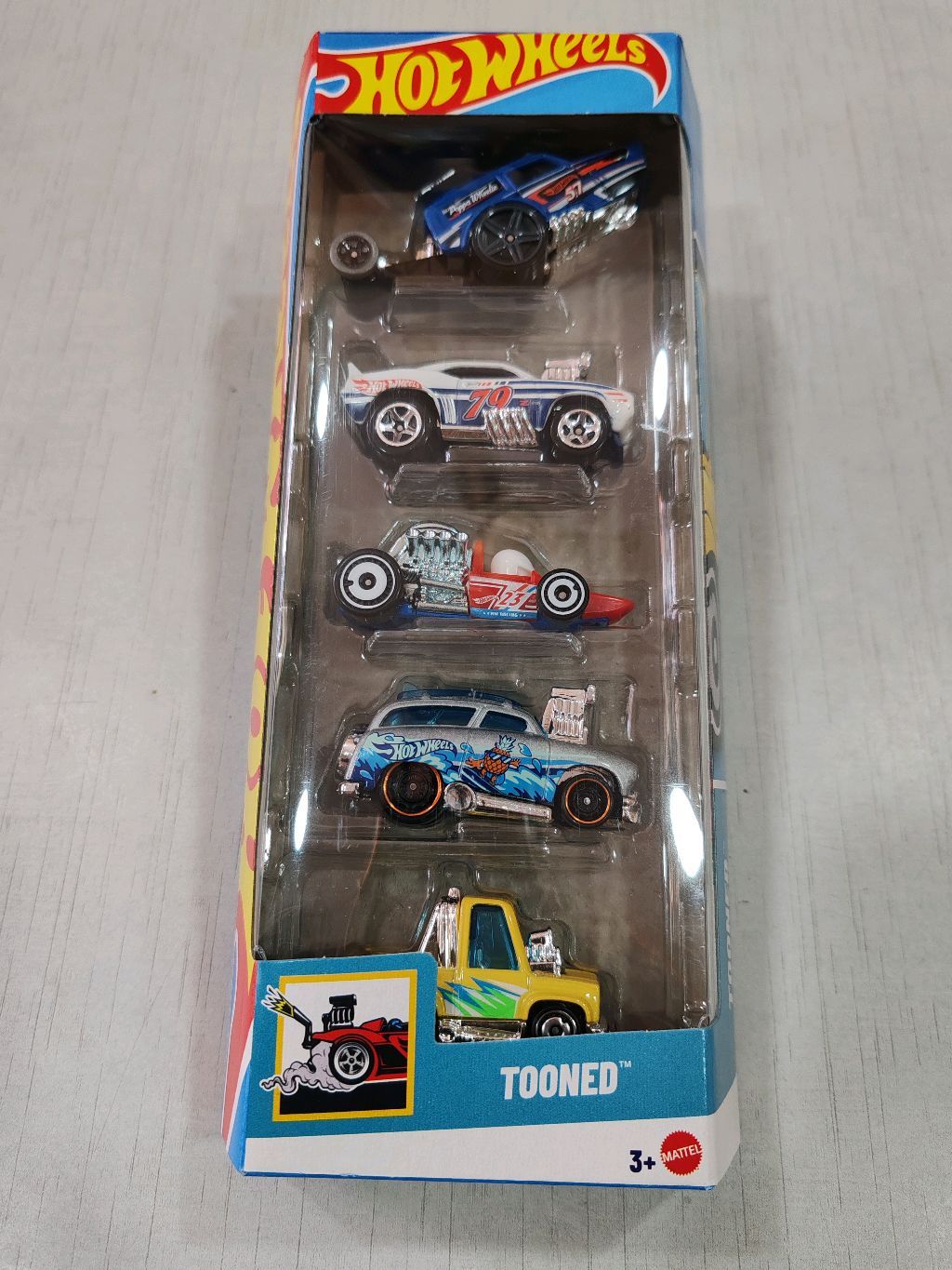 Hot Wheels TOONED Pack of 5 ( SURF 'N TURF | TOON'D