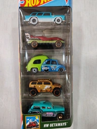 HOTWHEELS Hot Wheels HW GETAWAYS Pack of 5 ( HOVER STORM | CLASSIC NOMAD | RV THERE YET™ | ROCKSTER | COCKNEY CAB II )